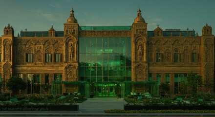 Ornate Gold Teapot and Accessories Antique Vintage Luxury Tea Ceremony Interior Setting