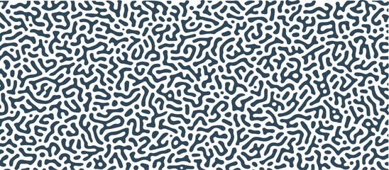 Fototapeta premium Diffusion seamless patterns. Modern bio organic Turing design with abstract stipple, dots and lines. Geometric ornament vector textures 