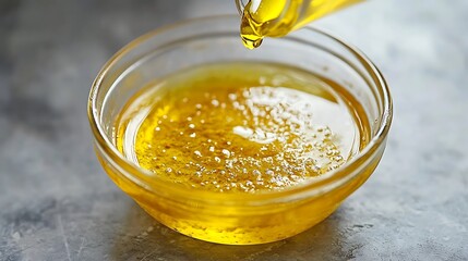 Bowl of healthy creamy chickpea dip with olive oil