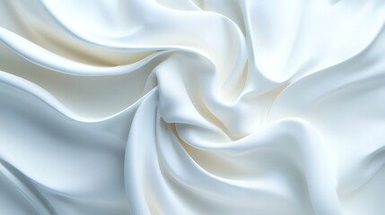 Obraz premium Flowing White Silk Fabric Create Smooth Texture and Elegance for Design