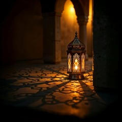 Arabic lantern, Ramadan kareem background