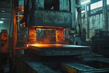 A hydraulic press molds heated steel into perfect forms. The factory floor hums with steady rhythm
