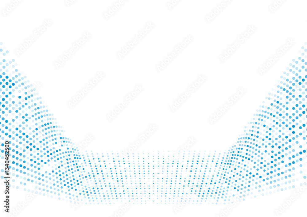 Poster bright blue minimal dotted lines abstract technology background. geometric tech concept vector desig