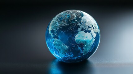 Miniature Replica of Earth: A Vibrant and Detailed Globe for Exploration & D&eacute;cor