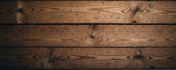 Naklejka premium Wooden table surface with visible grain texture, wood tone, wooden surface