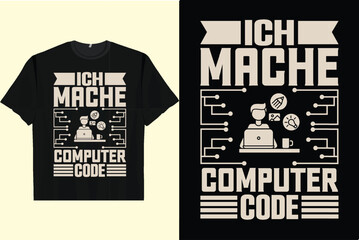 ICH MACHE COMPUTER CODE Men's Women's T-Shirt