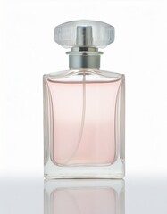 Pink Perfume in Glass Bottle