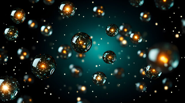 Stunning collection of sparkling diamonds resembling glimmering stars in a cosmic field with soft twinkling lights surrounding them.