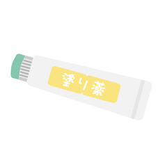 塗り薬　イラスト
