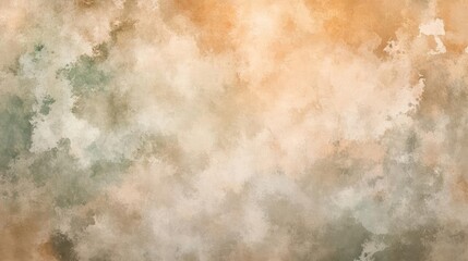 Obraz premium Abstract Watercolor Background With Beige Brown And Green Gradient Texture