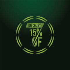 Shopping bags with 50% discount notification
