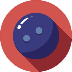 Bowling Ball Vector Illustration
