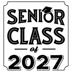 Aged and Retro Graduation Class of 2027