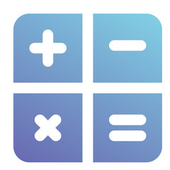 Fototapeta premium calculator icon for illustration