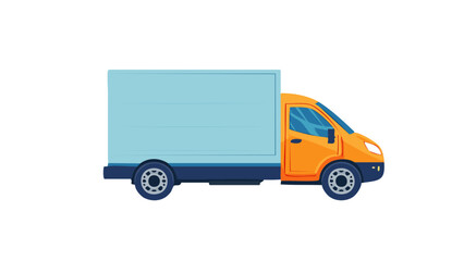Flat Delivery Truck Icon