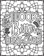 Motivational Quote Coloring Page for Adults. Inspirational Quote Coloring Page.