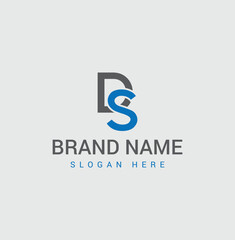 Minimalist DS Lettermark Logo – Perfect for Business
