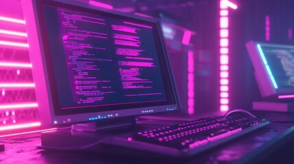 Obraz premium Retro old computer user interface,Pink Y2K computer window page and retro interface of PC screenTrendy,y2k pc element,8 bit pixel art,Transgressive conceptual modern art,kawaii retro 90s style.