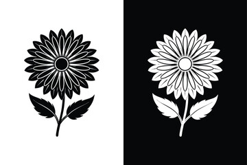 Simple Calendula Flower Icon. Ideal for Floral & Nature Designs