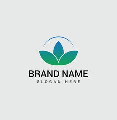 Obraz premium Sustainable Wellness Brand Logo – Modern Design 