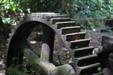 old rusty gears