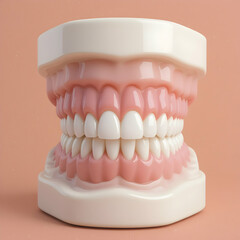 Obraz premium Healthy Teeth Model Dental Anatomy Care