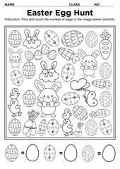 Enjoy Easter with this fun Egg Hunt and I Spy counting activity! Kids can search, count, and record the number of eggs and objects. Perfect for learning, classrooms, and holiday fun!