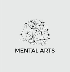 "Modern Mental Arts Logo &ndash; Intelligence & Science Branding"

