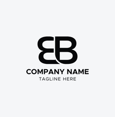Obraz premium BB Monogram Logo – Minimalist & Modern Lettermark Design 