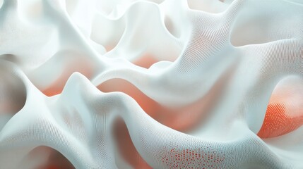 Modern digital abstract 3D background. Can be used in the description of network abilities, technological processes, digital storages, science, education, etc. Copy space. Based on Generative AI illu