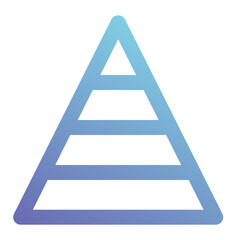 pyramid icon for illustration