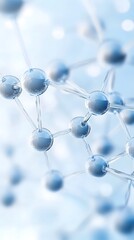 Medical abstract background with interconnected molecules