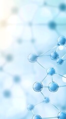 Abstract medical background with gradient and molecular patterns