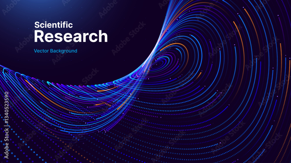 Aufkleber Cyber Big Data Flow Particles Bokeh. Digital Neural Network. Concept of AI Artificial Intelligence Technology Machine Deep Learning. Digital Communication. Science Technology Presentation Vector.