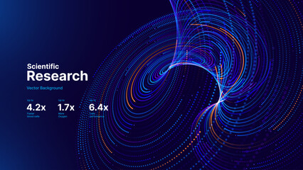 Cyber Big Data Flow Particles Bokeh. Digital Neural Network. Concept of AI Artificial Intelligence Technology Machine Deep Learning. Digital Communication. Science Technology Presentation Vector.