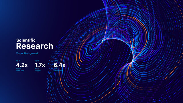 Cyber Big Data Flow Particles Bokeh. Digital Neural Network. Concept of AI Artificial Intelligence Technology Machine Deep Learning. Digital Communication. Science Technology Presentation Vector.