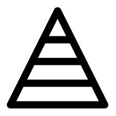 pyramid icon for illustration