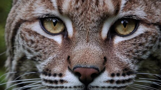 Eyes of the bobcat showcasing intense gaze and intricate details