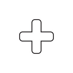 Fototapeta premium isolated add plus icon vector. modern icon vector button illustration design