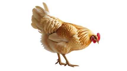 Detailed Chicken Image with Transparent Background