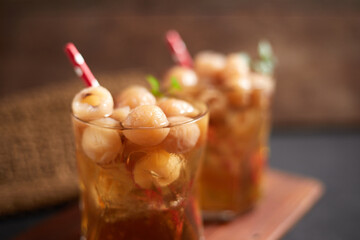  Longan juice, traditional thai drink.