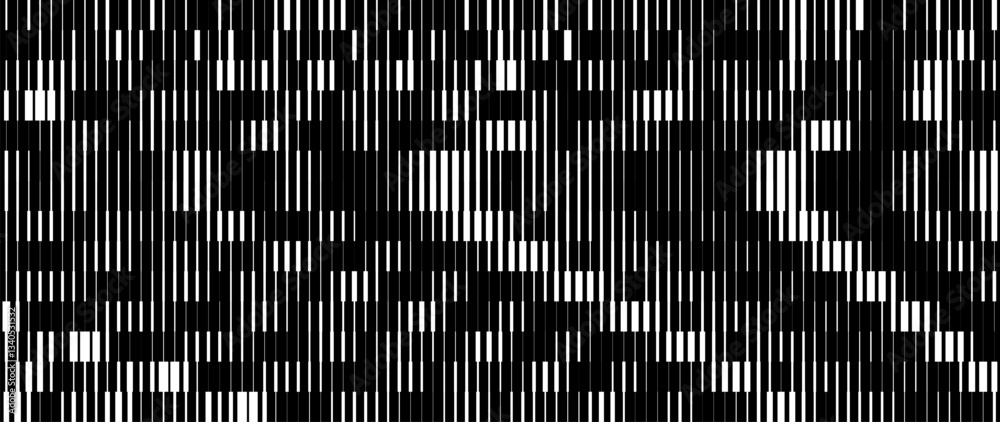 Leinwandbilder glitch tv stripes screen. random width lines glitch overlay texture. retro vintage tv signal error a