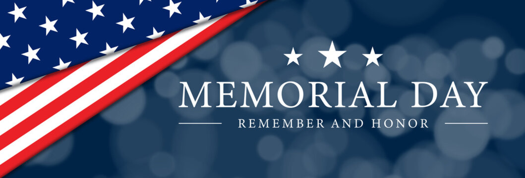 Memorial day USA Banner