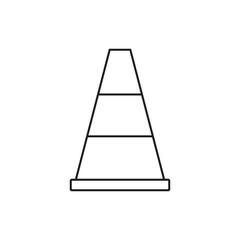 Construction cone icon, vector illustration design on white background