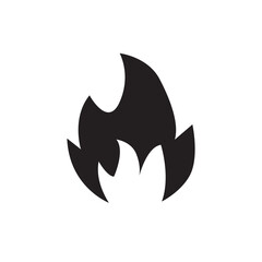 Obraz premium Fire flame icon. Burning symbol. Fireball sign. Energy illustration