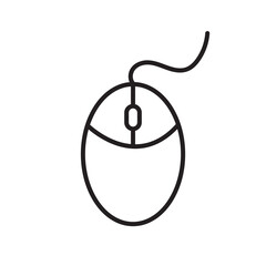 mouse pad icon vector. computer mouse illustration background