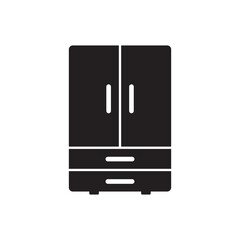 refrigerator icon vector electronic color editable design