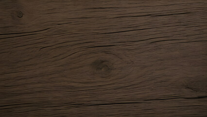 Obraz premium Dark brown wood texture with natural patterns showing growth rings creating abstract background