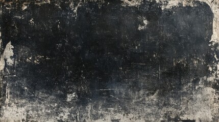 Obraz premium Elegant charcoal black background illustration featuring a vintage distressed grunge texture in dark gray, perfect for adding depth and sophistication. illustration