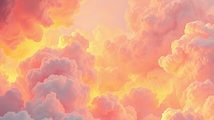 Chromatic Nirvana: Captivating Cloudscape of Ethereal Radiance